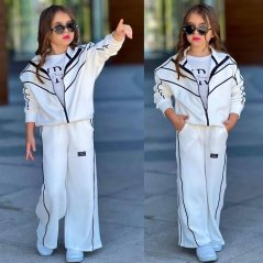 Dívčí třídílný komplet Girl White
