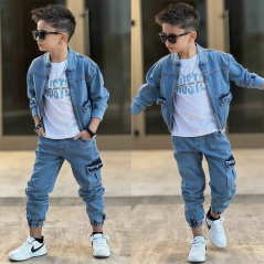 Chlapecký džínový komplet Hustle