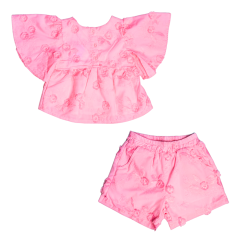 Dívčí set Flowers Pink