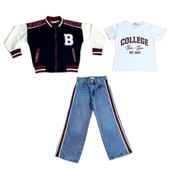 Chlapecký třídílný komplet College