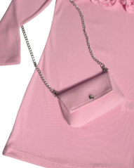 Dívčí šaty s kabelkou Pink