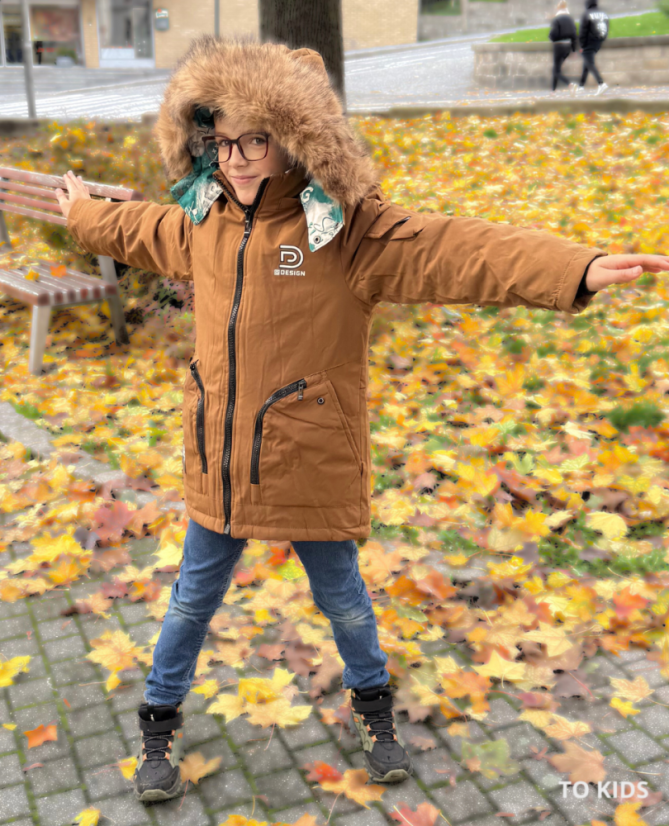 Chlapecká zimní bunda Braun - Velikost: 152/ 12 let