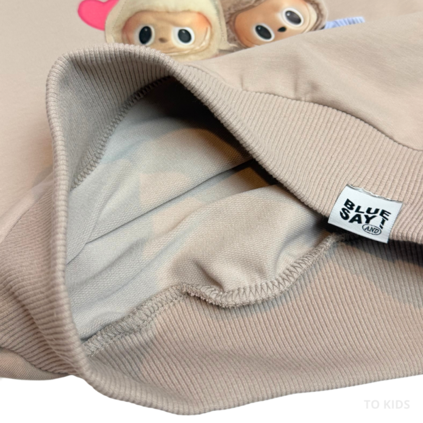 Dívčí mikina Labubu Beige