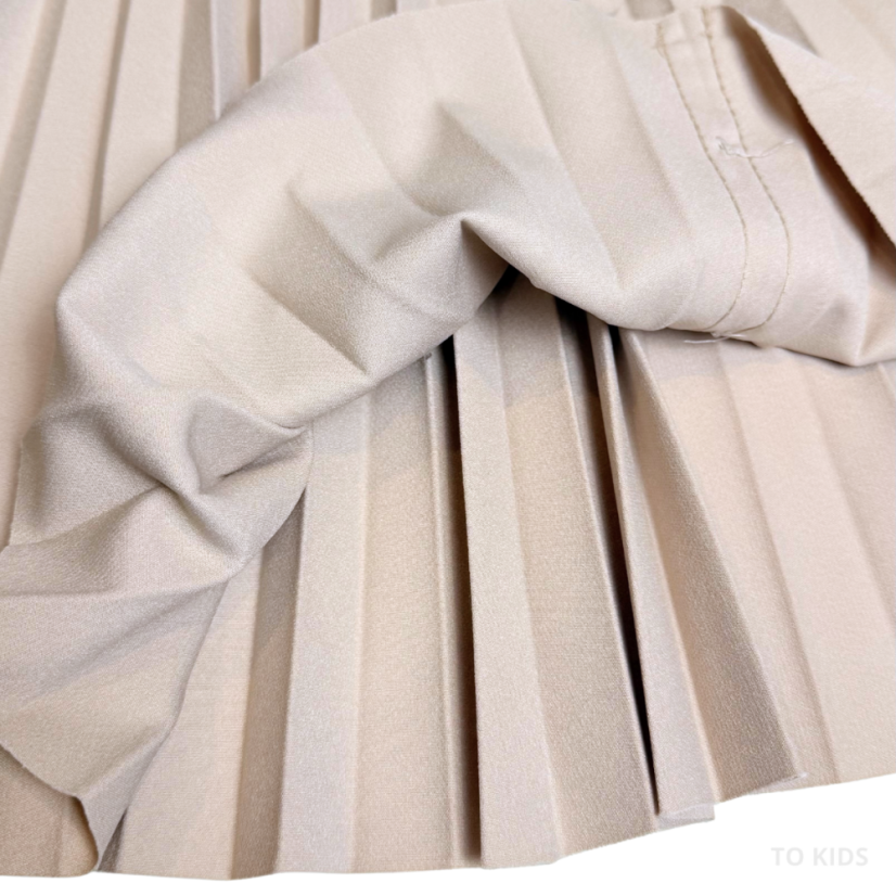 Dívčí sukně s knoflíky Beige