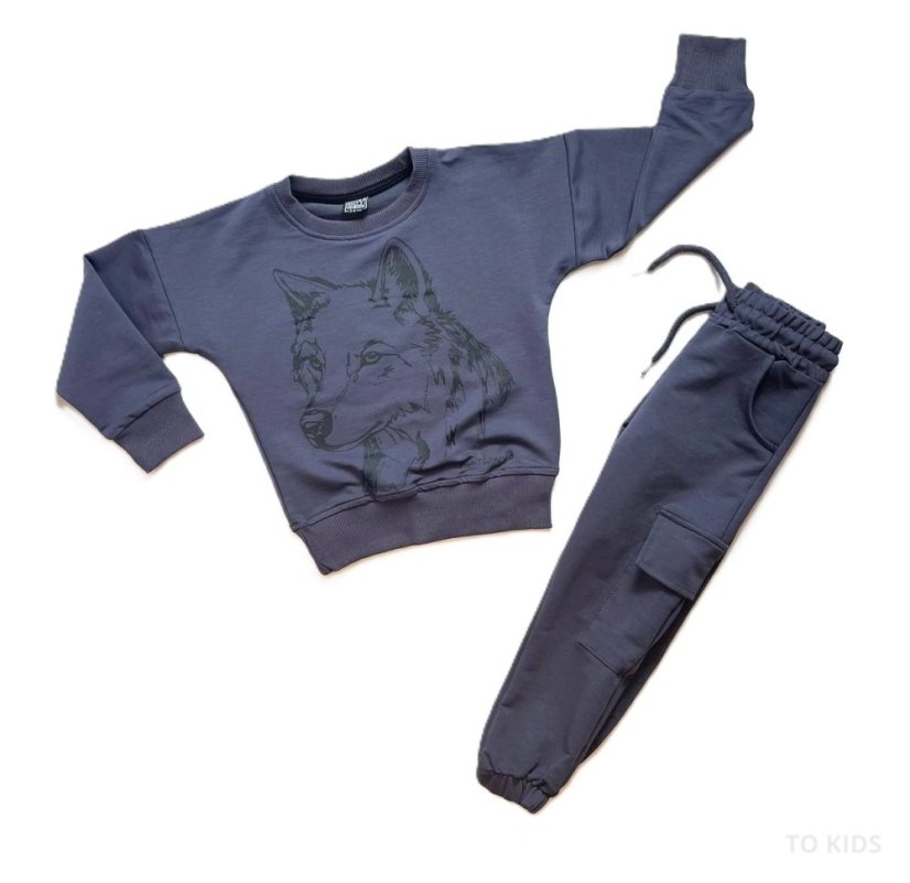Chlapecká souprava Wolf Gray - Velikost: 98/104 - 3-4 roky