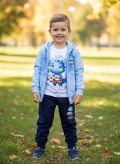 Třídílný chlapecký komplet Dino