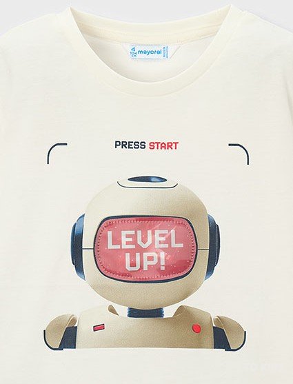 Chlapecké triko Mayoral Level Up - Velikost: 104/ 4 roky