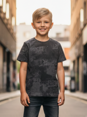 Chlapecké triko Black-Gray