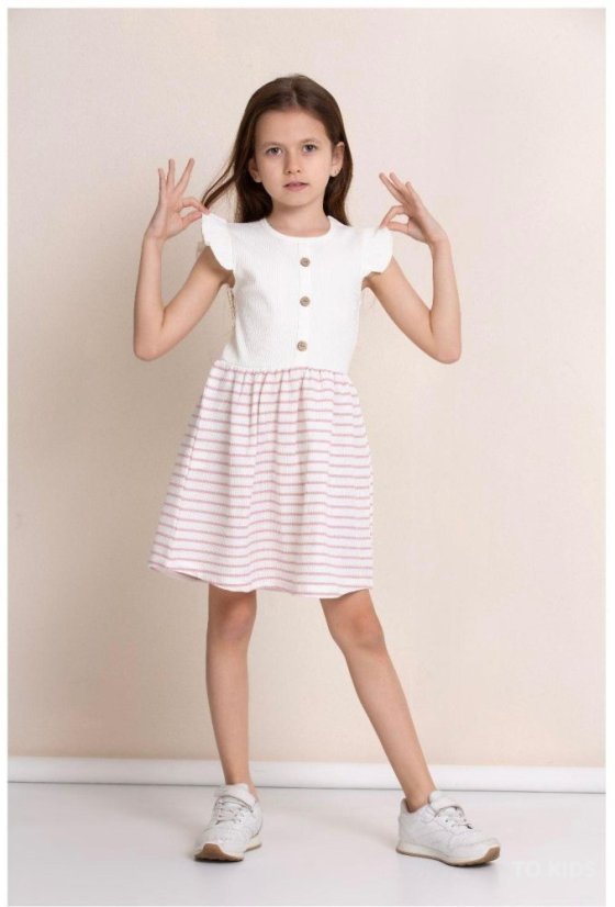 Dívčí šaty Pink Stripe