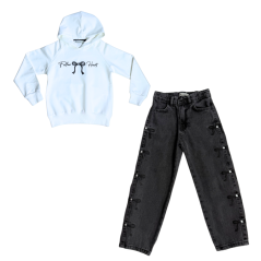 Dívčí komplet Follou Heart White