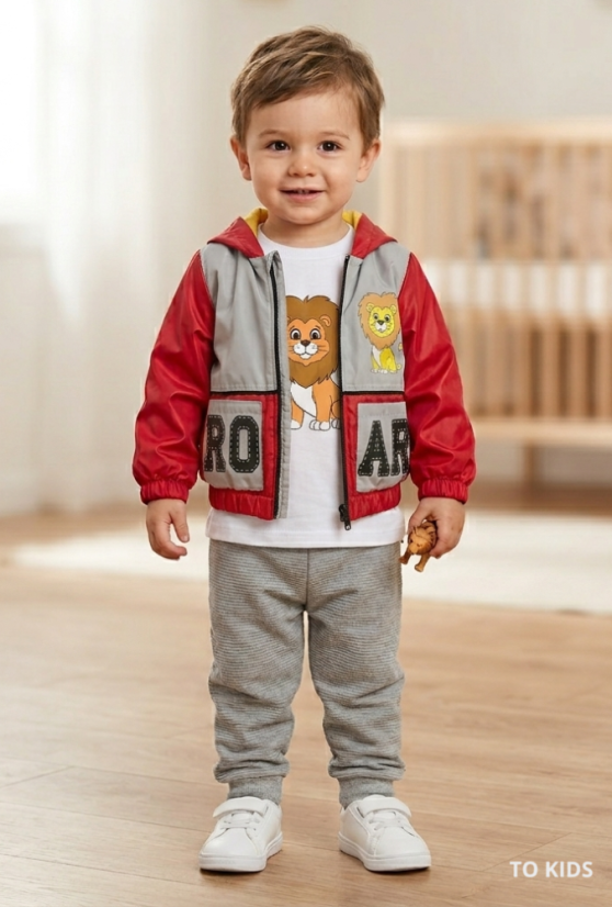 Třídílný chlapecký set Lion