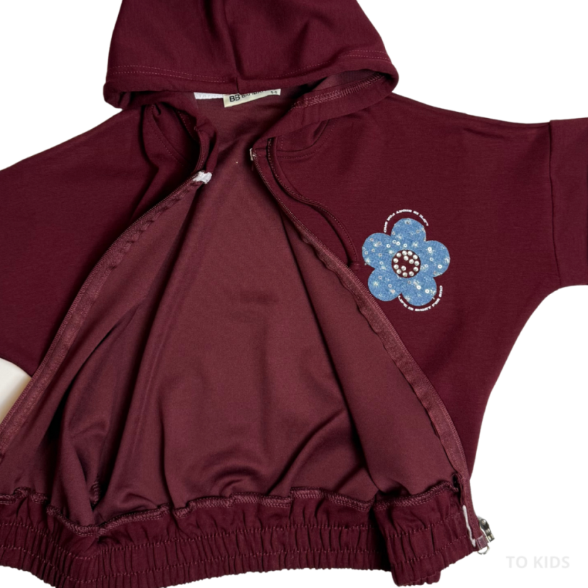 Dívčí třídílný komplet Blue Flower