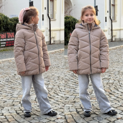Mayoral dívčí zimní bunda Taupe