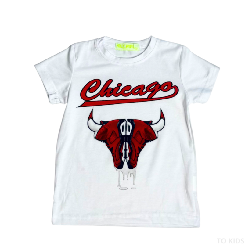 Chlapecký třídílný komplet Chicago Bulls - Velikost: 122/128 - 7-8 let