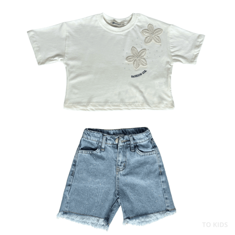 Dívčí komplet Fashion Girl - Velikost: 98/104 - 3-4 roky