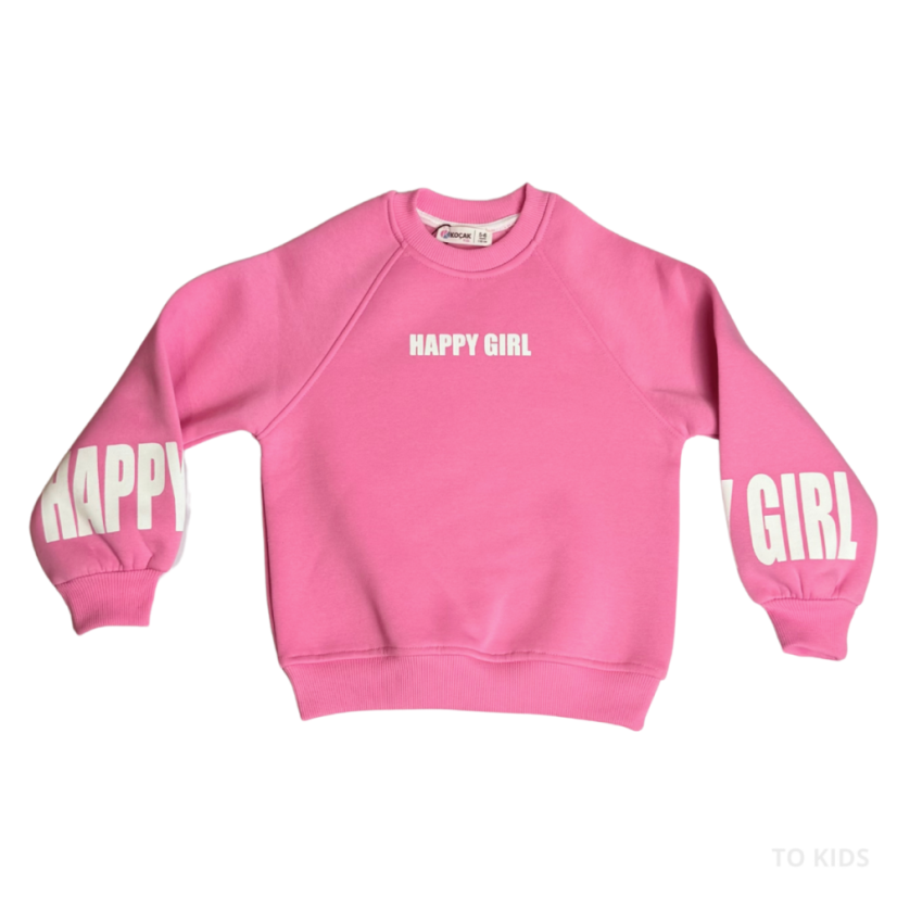 Dívčí zateplená souprava Happy Girl Pink