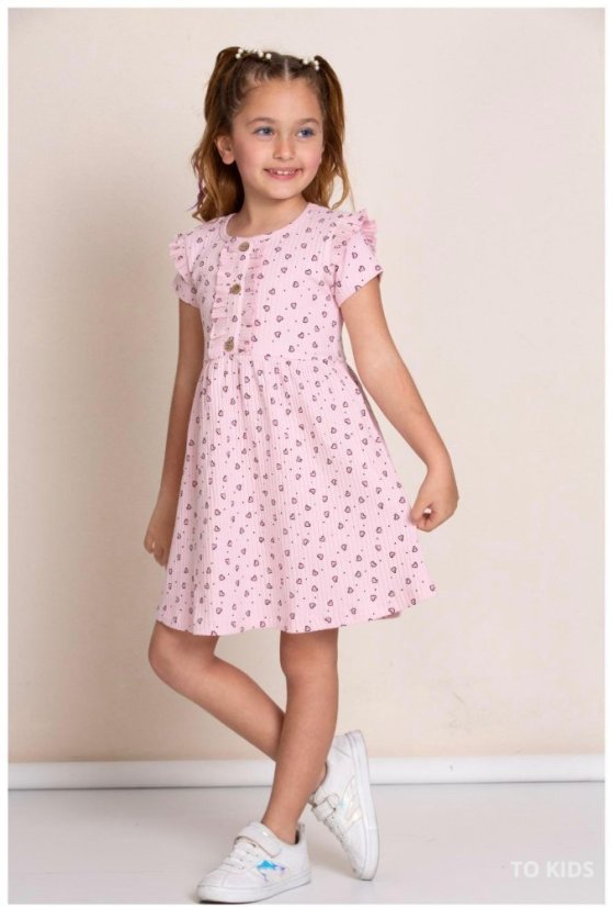 Dívčí šaty Pink Heart