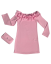 Dívčí šaty s kabelkou Pink - Velikost: 164/ 14 let