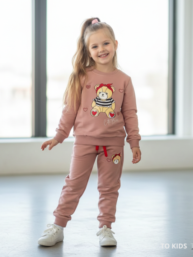 Dívčí teplákový set Bear - Velikost: 116/122 - 6-7 let