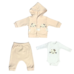 Třídílný dívčí set pro miminka Cat