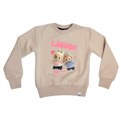 Dívčí mikina Labubu Beige