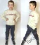 Chlapecká souprava Paris Beige - Velikost: 116/122 - 6-7 let