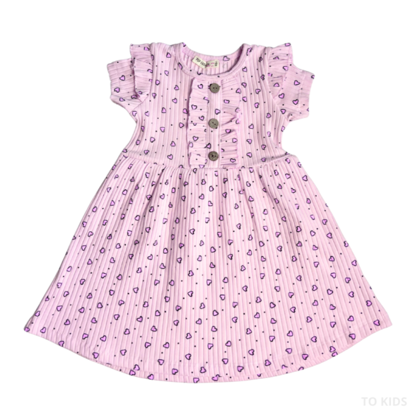 Dívčí šaty Pink Heart