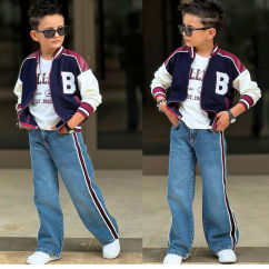 Chlapecký třídílný komplet College