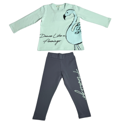 Dívčí komplet Flamingo Green