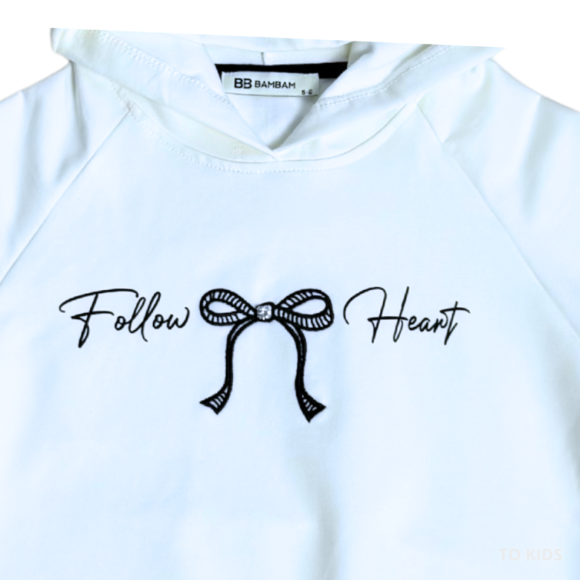 Dívčí komplet Follou Heart White - Velikost: 158/164 - 13-14 let