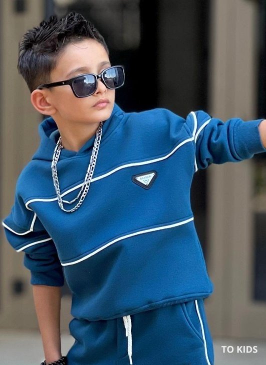 Chlapecká zateplená mikina - Velikost: 110/116 - 5-6 let