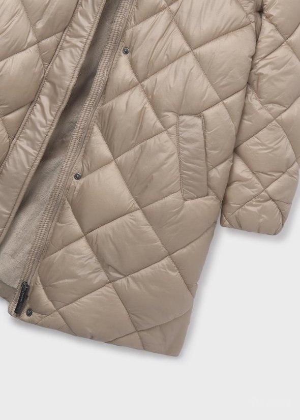 Mayoral dívčí dlouhý zimní kabát Beige - Velikost: 158/ 14 let