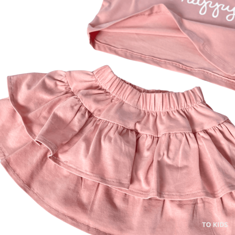 Dívčí set Be Happy Pink