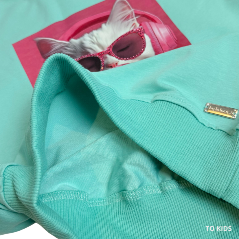 Dívčí mikina Cool Cat - Velikost: 110/ 5 let