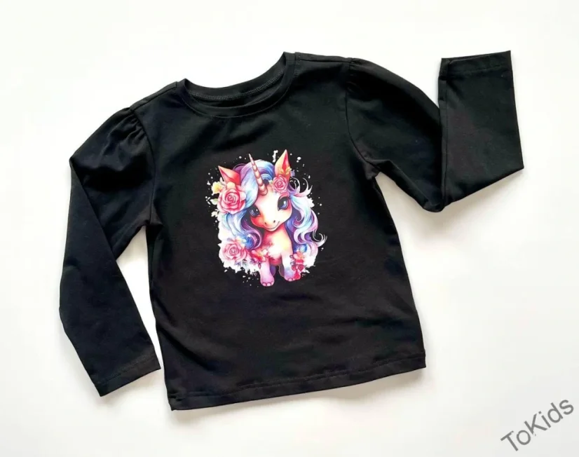 Dívčí blůzka Unicorn - Velikost: 98/104 - 3-4 roky