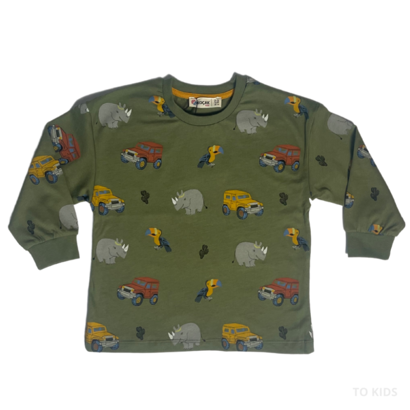 Chlapecké pyžamo Cars Khaki - Velikost: 110/116 - 5-6 let