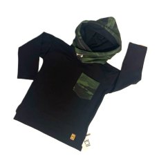 Chlapecká mikina army black
