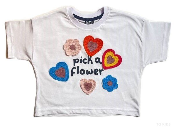 Dívčí komplet Pick a flower Blue - Velikost: 110/116 - 5-6 let