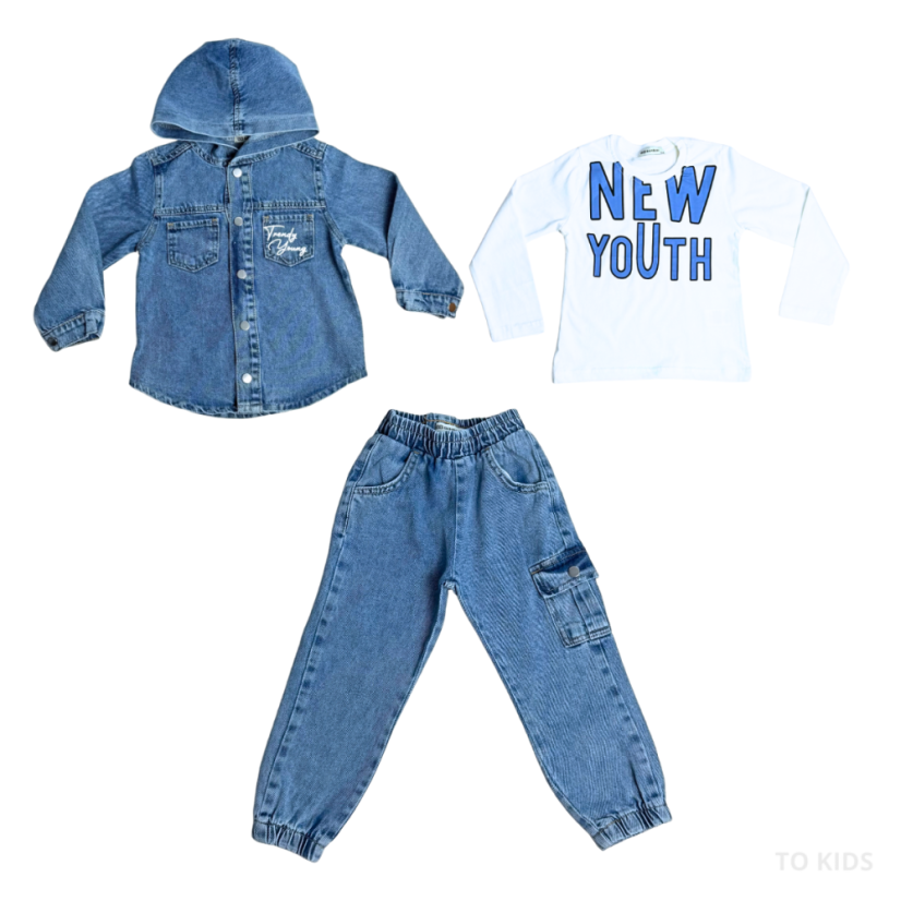 Chlapecký třídílný komplet Trendy Young