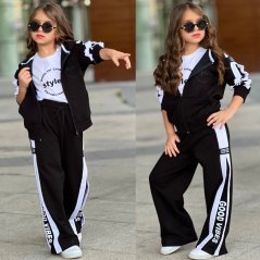 Dívčí třídílný komplet Good Vibes Black