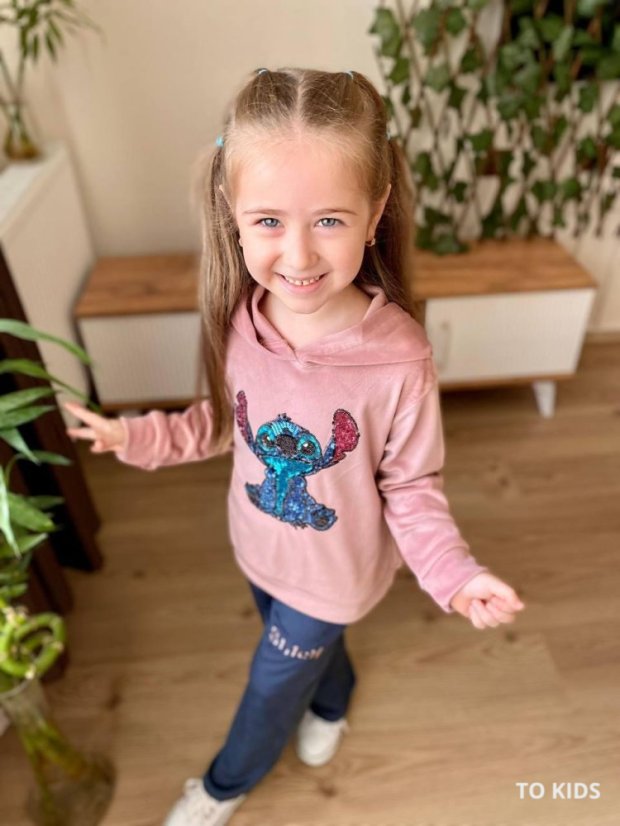 Dívčí komplet Stitch Pink