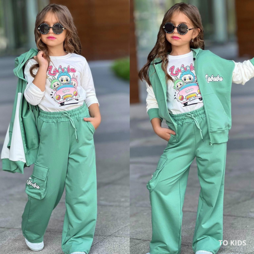 Dívčí komplet  Labubu Green