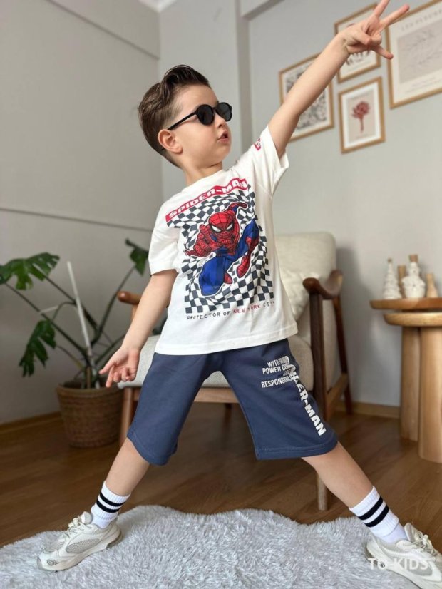 Chlapecký letní komplet Spiderman - Velikost: 98/104 - 3-4 roky