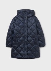 Mayoral dívčí dlouhý zimní kabát Blue