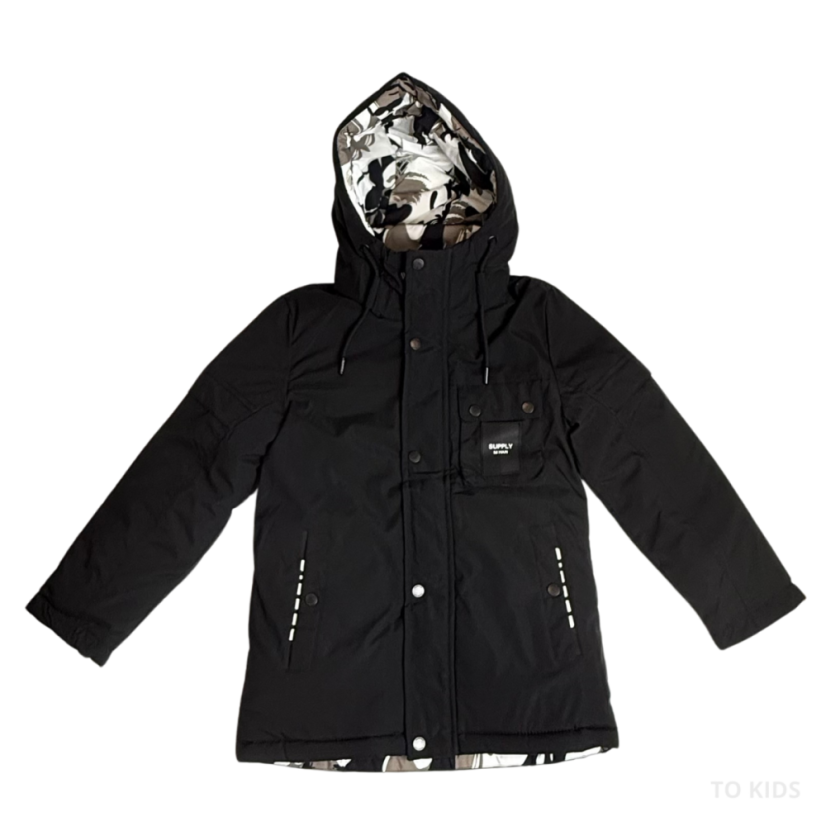 Chlapecká zimní bunda Black - Velikost: 164/ 14 let