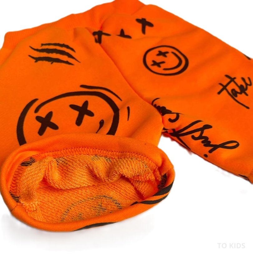 Chlapecké kraťasy Teddy orange - Velikost: 140/ 10 let