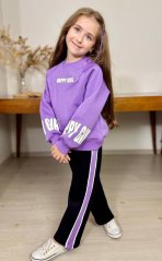 Dívčí zateplená souprava Happy Girl Lila