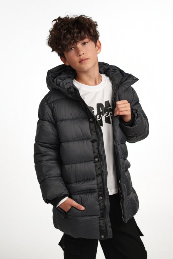 Mayoral chlapecká zimní bunda Antracit - Velikost: 128/ 8 let