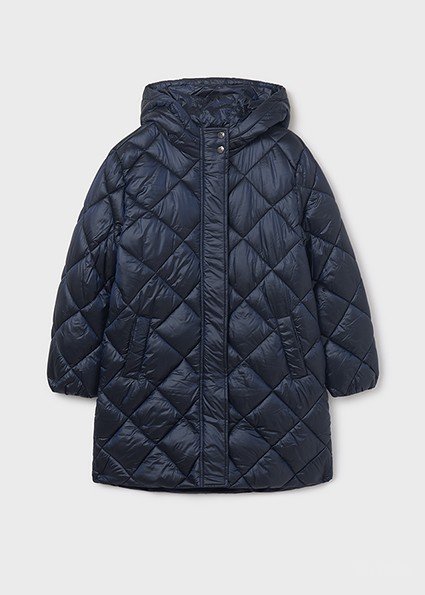 Mayoral dívčí dlouhý zimní kabát Blue - Velikost: 128/ 8 let