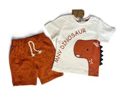 Chlapecký set Dino White